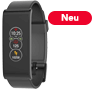 Rechteckiger Activity Tracker mit Herzfrequenzmonitor, Smart-Benachrichtigungen und Farb-Touchscreen