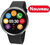 Montre connect&eacute;e avec &eacute;cran couleur tactile circulaire